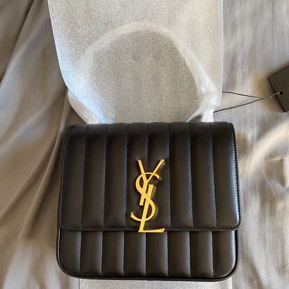 YSL Medium Vicky Lambskin Bag BNWT - Picture 1 of 10